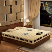 艺可恩实木硬板床垫双人床架子1.5米护腰床板1.8米硬榻榻米地台床