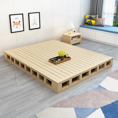 艺可恩床架子排骨架1.8米经济型实木床板1.5米木板硬板床垫地台床床板子