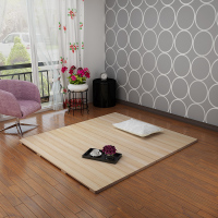 艺可恩硬板折叠实木排骨架床板1.5双人1.8米加宽床架1.2米木板床垫