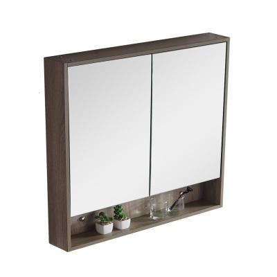 艺可恩卫生间镜柜挂墙式现代简约多层实木 浴室镜柜镜箱化妆镜