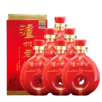 泸州老窖八年窖头曲酒庄红八52度500ML*6瓶整箱礼盒装纯粮食酒宴请送礼商务