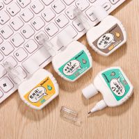 创意双头修正液两用袋刷子涂改液白色速干20ml修改液学习文具