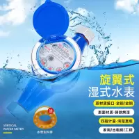 旋翼水表不锈钢灵敏指针防滴自来水表家用水表4分6分数字水表