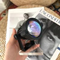 落日灯网红夕阳灯落地台灯客厅卧室投影日不落灯创意艺术床头余晖