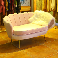 小户型北欧现代简约服装店铺美容院客厅卧室轻奢网红布艺懒人沙发