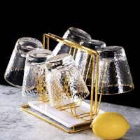 杯架沥水架家用客厅挂杯子收纳置物架创意托盘放玻璃水杯架子套装