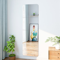 镜子贴墙自粘全身穿衣镜贴片壁挂粘贴家用挂墙宿舍学生墙面试衣镜