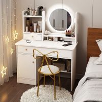 梳妆台卧室网红ins风化妆台现代简约小型收纳柜一体小户型化妆桌