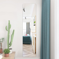 全身镜子贴墙自粘学生宿舍寝室墙面小块化妆玻璃贴片贴柜门浴室镜