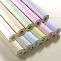 非自粘 简约现代纯色无纺布墙纸 温馨卧室客厅宾馆家用背景墙壁纸