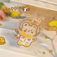 流沙笔袋ins韩版网红透明pvc笔袋女生大容量铅笔盒文具袋考试用