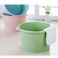 足浴桶塑料泡脚桶耐摔按摩足浴盆养生含按摩颗粒洗脚桶洗脚盆家用