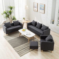 卧室小沙发网红客厅租房服装店单人沙发椅双人布艺小户型三人沙发