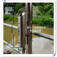 直径8cm高度38cm|电线杆灭烟柱不锈钢室外壁挂式烟蒂柱 户外吸烟区带烟灰缸收集筒