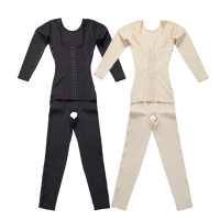 全身抽脂塑形衣瘦胳膊吸脂连体塑身衣长裤长袖排扣收腹提臀瘦大腿