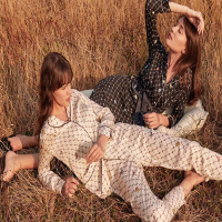 LANGERIE 兰卓丽 SYLVIE 开襟长袖长裤上下套