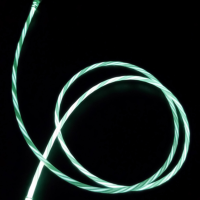 usb5v2a苹果x安卓6s发光充电器头oppo华为vivo快速充电光数据线|苹果专用绿光套装