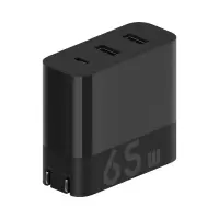 紫米65w充电器头pd快充45w苹果11xs小米9手机ipad笔记本switch|[黑色]65W三口充电器升级款
