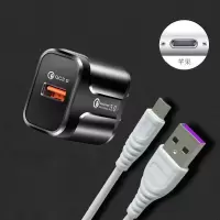 qc3.0快充头18w闪充充电器5v3a/9v2a苹果安卓华为小米手机通用|QC3.0快充+苹果快充线