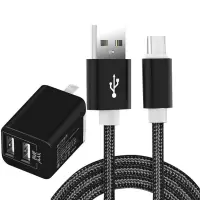 闪充苹果x充电器iphone6手机充电头7plus快速安卓通用ipad5插|绅士黑 Type-c版【充电头+数据线】1米