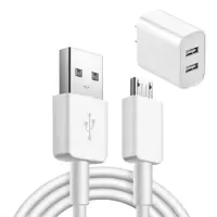 闪充苹果x充电器iphone6手机充电头7plus快速安卓通用i|[纯白色]不可折叠 安卓套装[充电头+数据线]1.5米