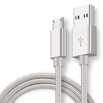 2a充电器头手机通用数据线适用vivo安卓红米手机快充电线直充插头|气质银快充线 3米