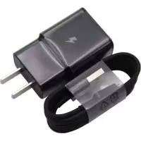 s8充电器c7 s6+s9+s10数据线type-c手机快充充电头充电线|9v快充头+1.2米micro快线黑