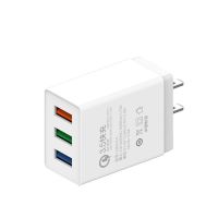 手机充电器3u多插口快充安卓苹果华为小米oppo通用|灰色三口3.5A快充头 1米(安卓线)