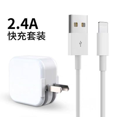 苹果18w超级快充pd充电器头线套装适用iphone11promax/xs/x/8|2.4A套装