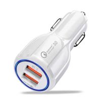 快充车载充电器6a多功能手机汽车用点烟器一拖二12v车充充电头24|6A稳定版豪华白色 标配