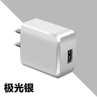 闪充2a安卓苹果手机通用充电器插头双usb小米华为智能快充电器头|极光银 双口快充[发货1个]
