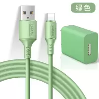 苹果数据线iphone11加长6s/7plus/xs/max/8p手机平板直插充电|抹茶绿 [1.2米]苹果线(不带头)