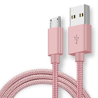 2a充电器头手机通用数据线vivo安卓oppo红米手机快充电线直充插头|玫瑰金[快充线] 3米
