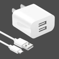 通用苹果oppovivo安卓手机2a1a充电器单口双口快速快充线插头套装|J3双口2A头+快充type-c线 2米