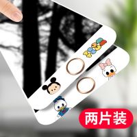 苹果8plus钢化膜6plus全屏se2彩膜iphone6s可爱卡通7p/5s手机贴膜