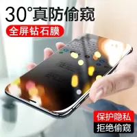 苹果x防窥膜6 6s 7 8钢化膜iphonexr xs max全屏11pro手机膜plus