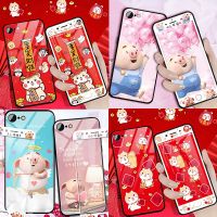 oppor9s猪小屁手机壳r11钢化膜r9/a57彩膜a59s鼠年a83玻璃r17a5k3