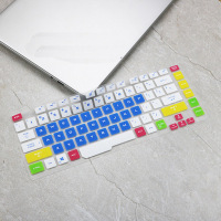 适用rog魔霸新锐键盘保护膜华硕g512笔记本电脑15.6英寸屏幕贴膜|七彩蓝色
