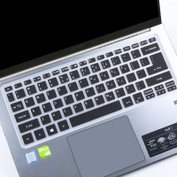 适用于宏碁acer新蜂鸟fun2020 14寸十代i5笔记本电脑键盘保护膜垫|半透黑色-买1送1