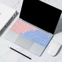 macbookpro键盘膜苹果电脑13.3寸air笔记本13贴膜12保护膜15mac|[透光版渐变蓝功能快捷]请备注型号