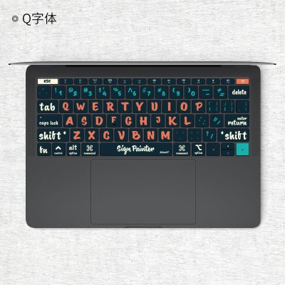 macbookpro键盘贴膜macair键盘膜苹果笔记本电脑贴纸|Q字体_拍下请务必留言机器底部以“A”开头的编码