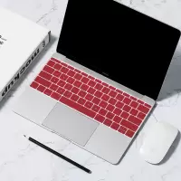 macbookpro键盘膜苹果电脑13.3寸air笔记本13贴膜12保护膜15mac|[透光版酒红色]请备注型号