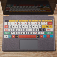 微软surfacepro7键盘膜pro6笔记本电脑laptop2保护贴膜n|微软book1/2/lap/2[创意字母]