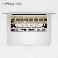 macbookpro键盘贴膜macair键盘膜苹果笔记本电脑|猫咪后院(黑底)_拍下请务必留言机器底部以“A”开头的编码