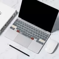 macbookpro键盘膜苹果电脑13.3寸air笔记本13贴膜12保护膜15mac|[透光版深邃灰功能快捷]请备注型号