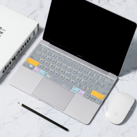 macbookpro键盘膜苹果电脑13.3寸air笔记本13贴膜12保护膜15mac|[透光版温和灰功能快捷]请备注型号