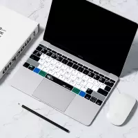 macbookpro键盘膜苹果电脑13.3寸air笔记本13贴膜12保护膜15mac|【透光版睿智黑功能快捷】请备注型号