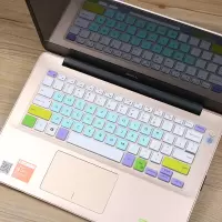 dell戴尔键盘膜适用于灵越14燃54885480笔记本贴燃7000按键套防尘罩|七彩薄荷色[买1送1]