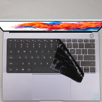 华为 matebook d键盘膜按键贴14寸笔记本电脑防尘保护套|黑色拍下发两张