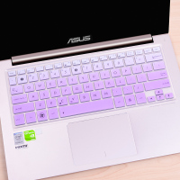 华硕asus灵耀笔记本u4000uq7200电脑键盘贴膜14英寸13防尘罩13.3保护垫u4100unu300|渐变紫